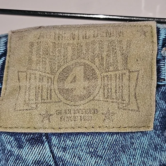 Vintage 80s Unionbay Chic Blue Acid Wash Jeans w/yoke& tapered leg Size 7x 29 - Picture 7 of 13
